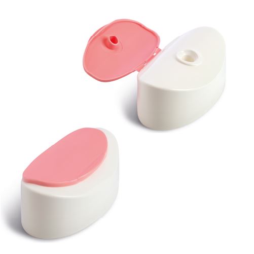 Bicolor oval flip-top cap - domed top (#816)